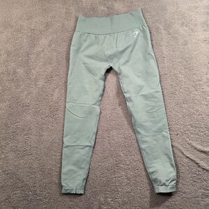 GYMSHARK Vital Seamless 2.0 Leggings Light Teal B1A2B Womens Size L